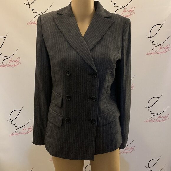 Alfani. Sz 4. NWT $149. Double Breasted. Long Sleeve. Lined. Pinstripe. D. - Picture 1 of 7